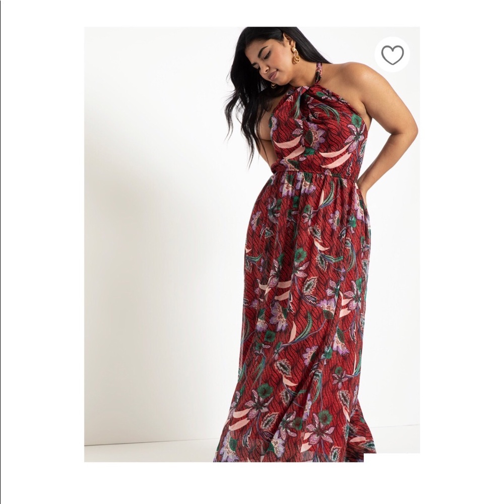 Eloquii Halter  Maxi Dress LIKE NEW